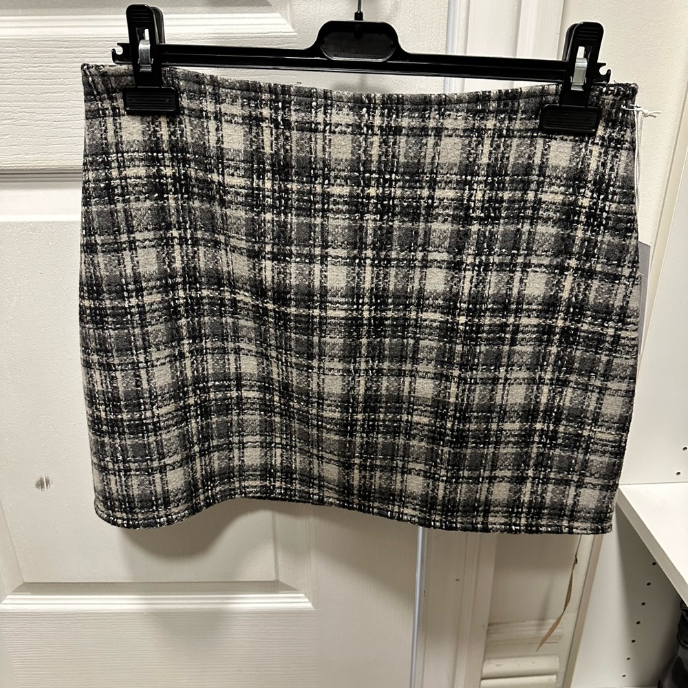 Reformation plaid wool mini skirt, BNWT, new with tags, size 8